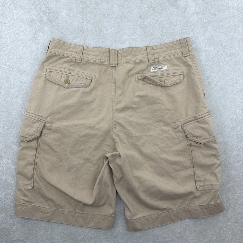 Polo Ralph Lauren Shorts Mens 40 TL Baggy Cotton Cargo Military Paratrooper Y2K